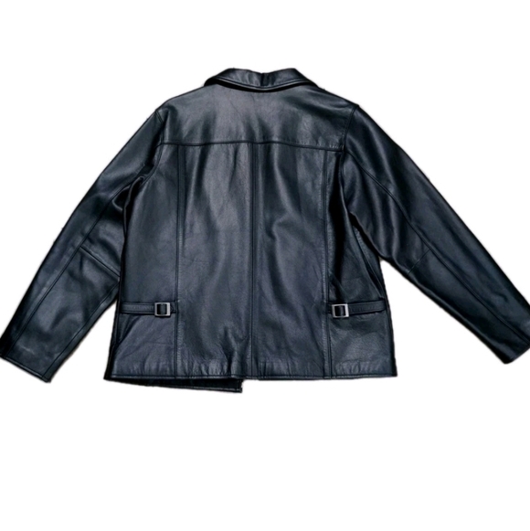 Eddie Bauer Women's Leather Jacket Size L. - Picture 3 of 11